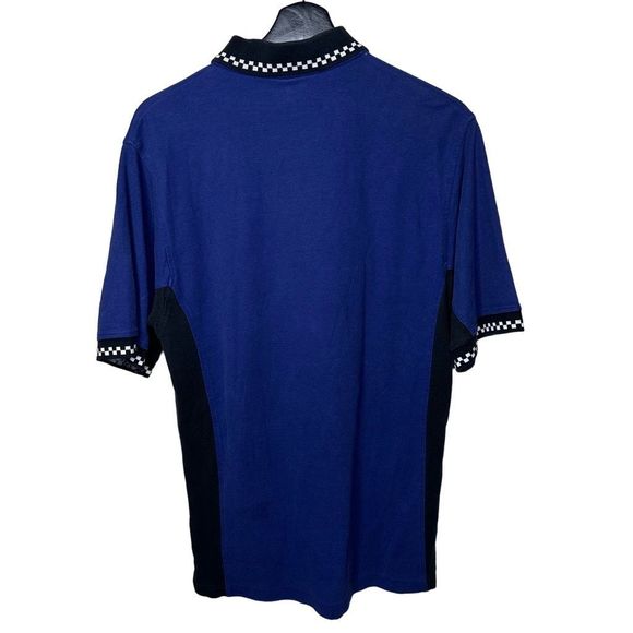 Y2K Snap On Racing Polo Shirt Medium - Picture 2 of 3